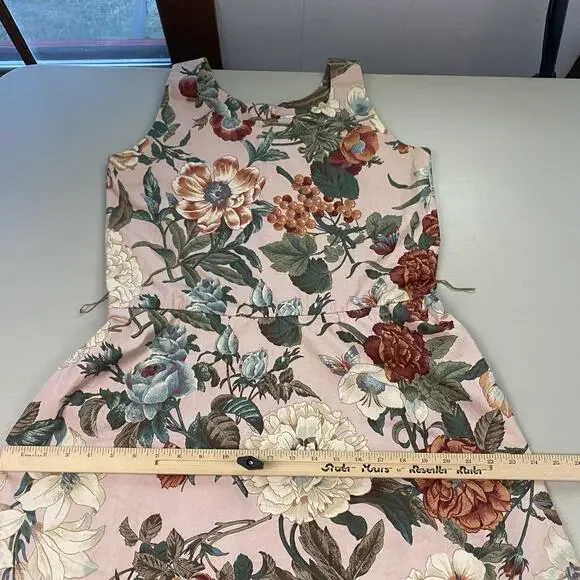 Vtg Sabino Dress Womens Medium Romantic Botanical Floral Cottagecore 80s Pockets - Picture 11 of 16